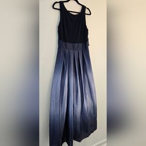SLNY Midnight Blue Ombre A-Line Dress